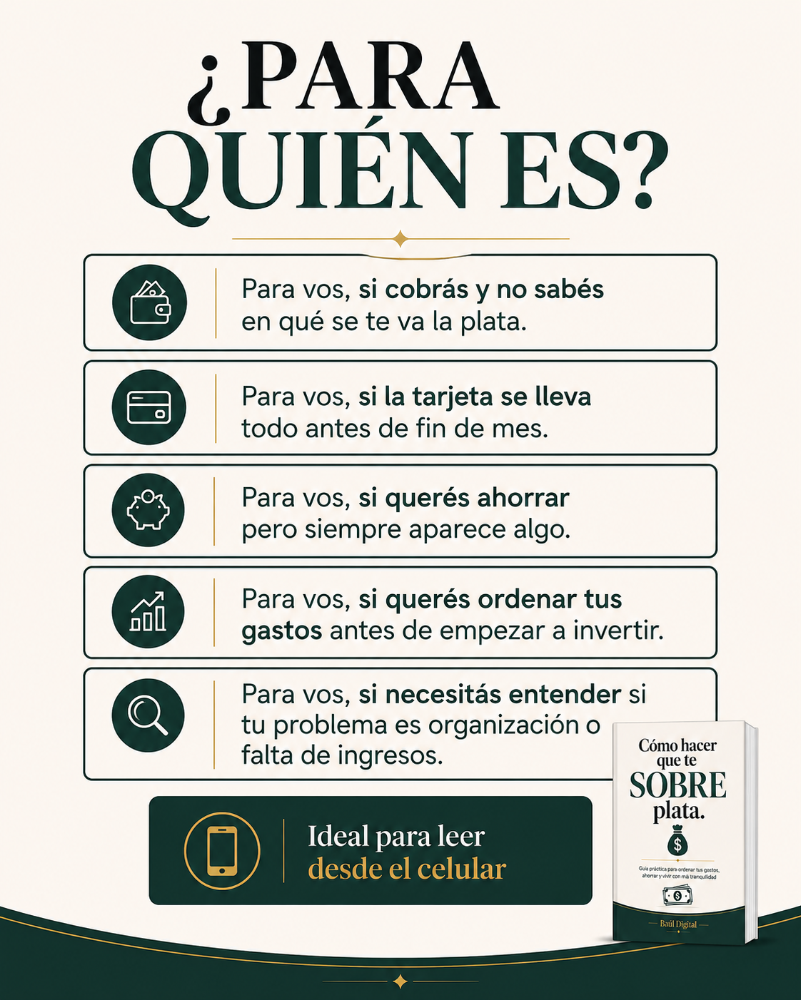 Cómo hacer que te SOBRE plata | Pack financiero + 3 bonus | PDF